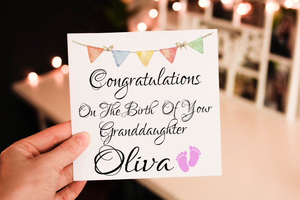 New Grandchild Card, Card for New Baby, Greetings Card